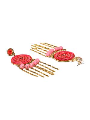 red brass drop earring - 15932869 - Standard Image - 2