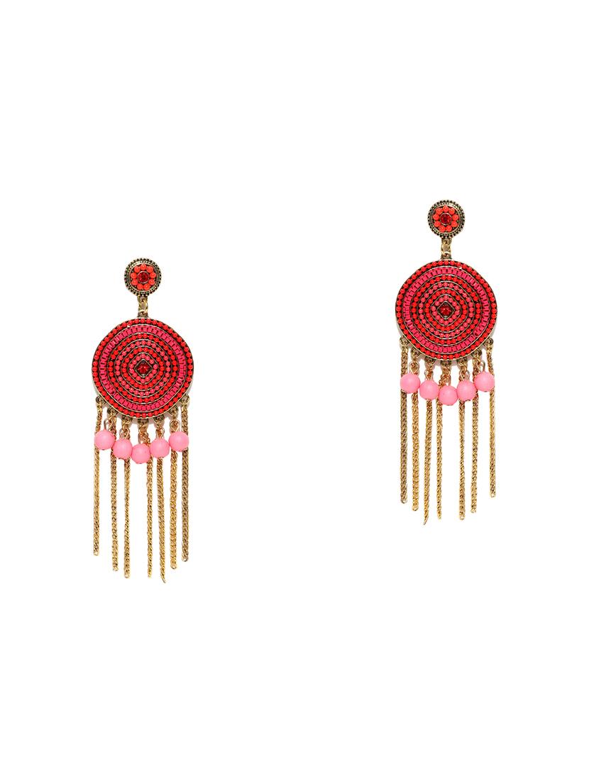 red brass drop earring - 15932869 - Zoom Image - 1