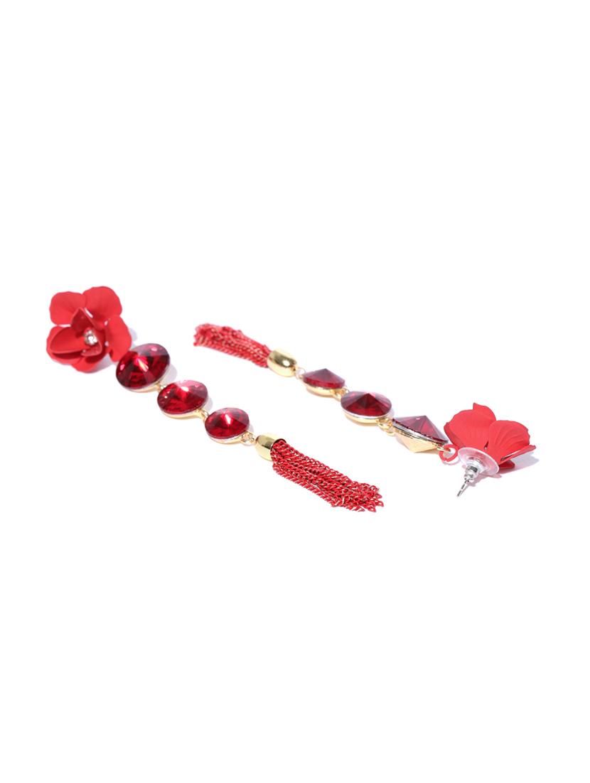 red brass drop earring - 15932878 - Zoom Image - 2