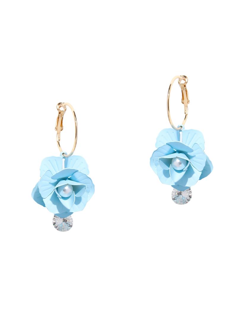 blue brass drop earring - 15932893 - Zoom Image - 1