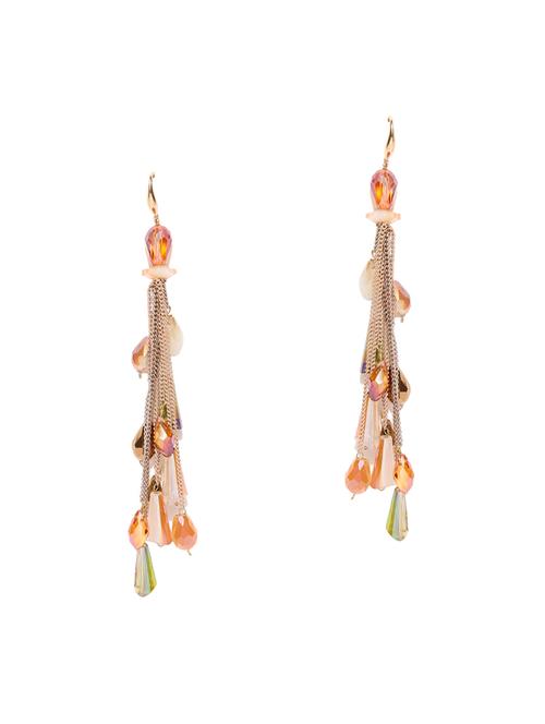 gold brass drop earring - 15932915 - Standard Image - 1