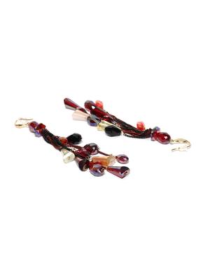 red brass drop earring - 15932919 - Standard Image - 2