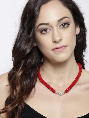red brass short necklace - 15932950 - Standard Image - 2