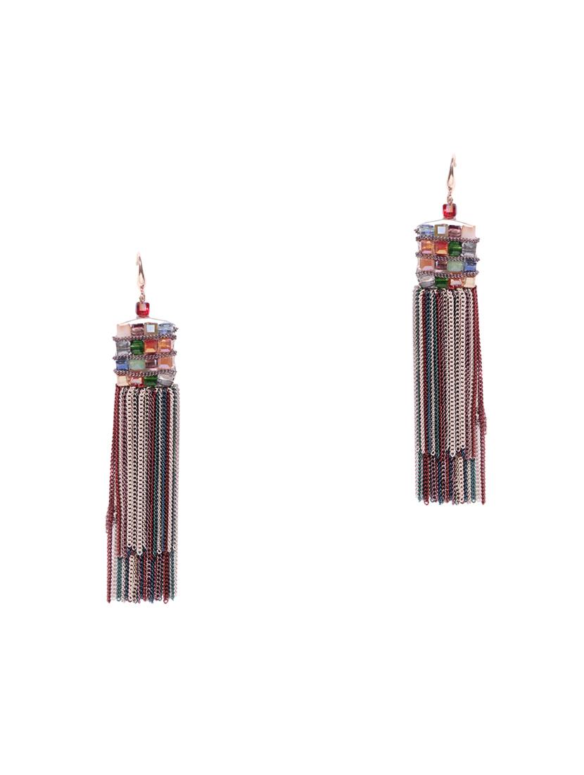 multi colored brass drop earring - 15932984 - Zoom Image - 1