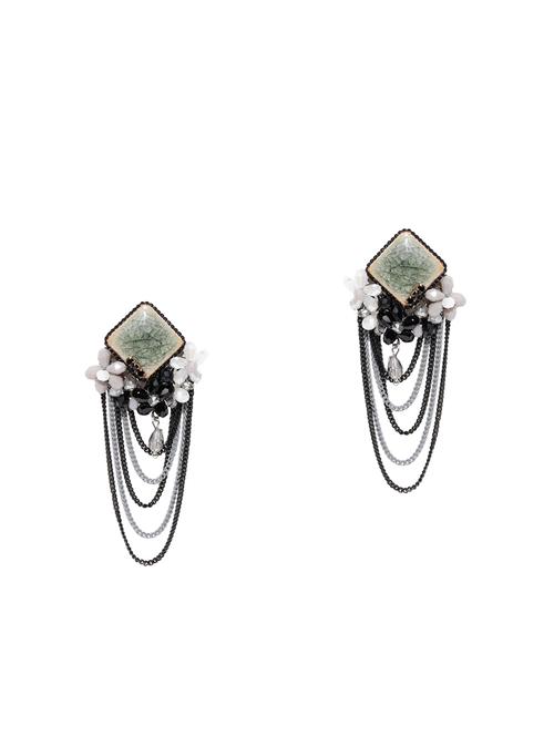 multi colored brass drop earring - 15932992 - Standard Image - 1
