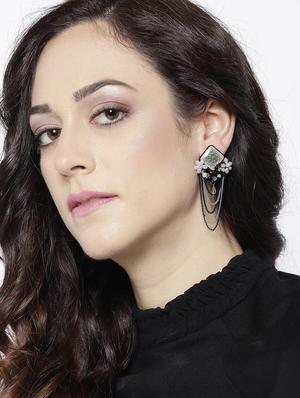 multi colored brass drop earring - 15932992 - Standard Image - 3