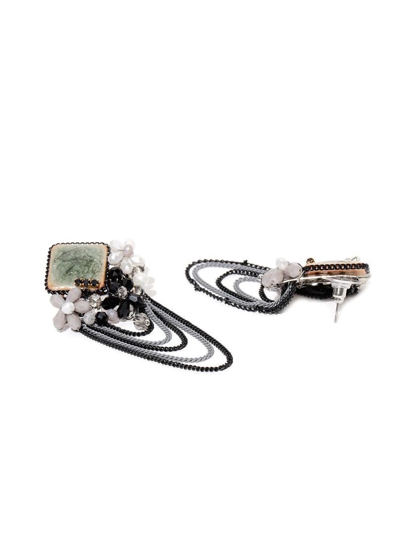 multi colored brass drop earring - 15932992 - Zoom Image - 2