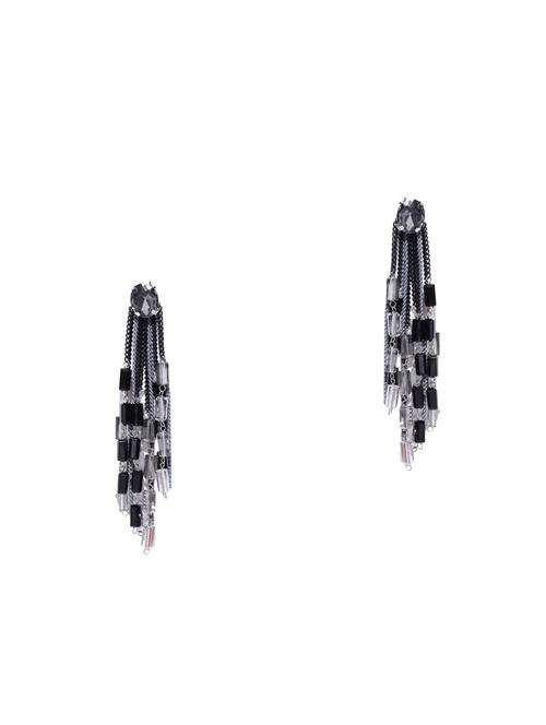 multi colored brass drop earring - 15932995 - Standard Image - 1