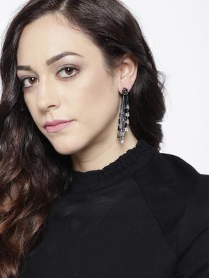 multi colored brass drop earring - 15932995 - Standard Image - 3