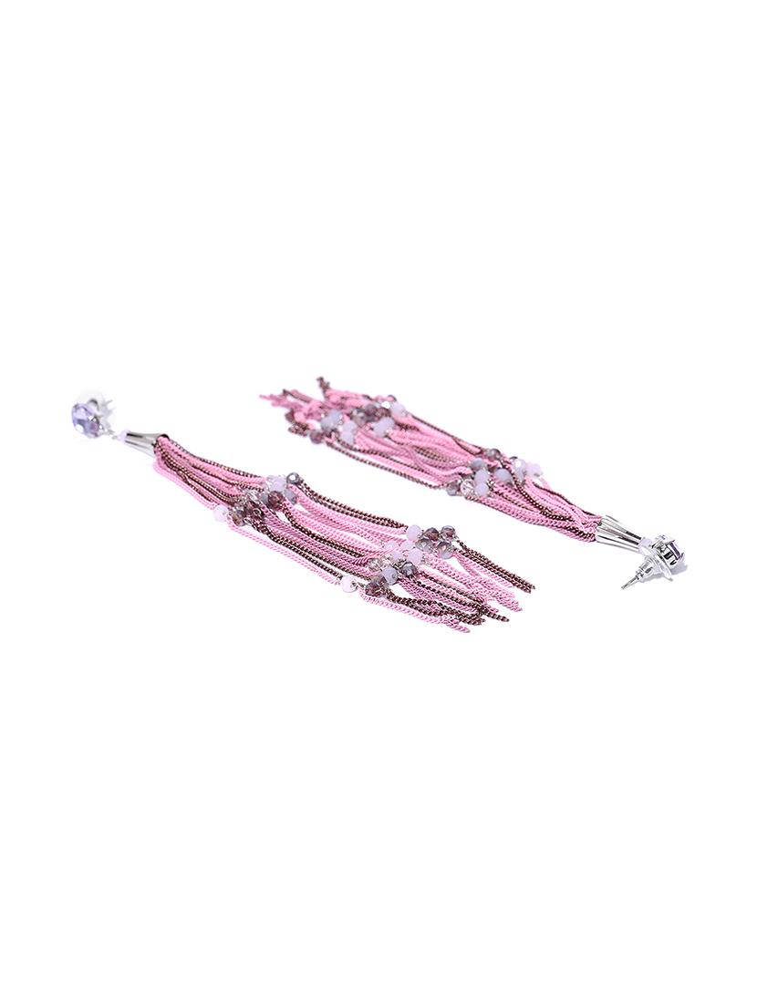 multi colored brass drop earring - 15932999 - Zoom Image - 2
