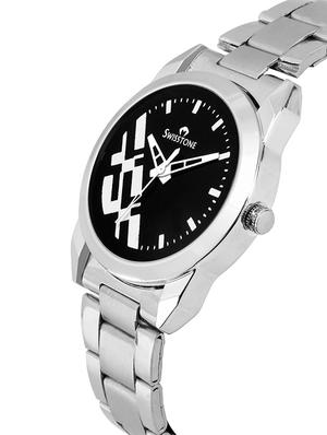 swisstone swss399-blk-ch round dial analog watch - 15933021 - Standard Image - 2