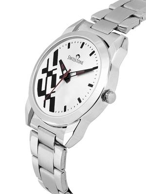 swisstone swss399-wht-ch round dial analog watch - 15933024 - Standard Image - 2