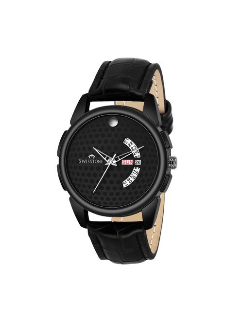 swisstone bk240-black round dial analog watch - 15933031 - Standard Image - 1