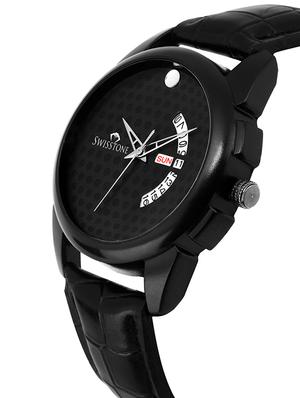 swisstone bk240-black round dial analog watch - 15933031 - Standard Image - 2
