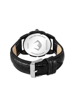 swisstone bk240-black round dial analog watch - 15933031 - Standard Image - 3