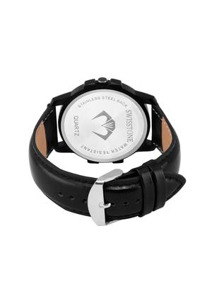 swisstone g285-wht-blk round dial analog watch - 15933035 - Standard Image - 3