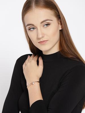 gold metal bangle bracelet - 15933190 - Standard Image - 3