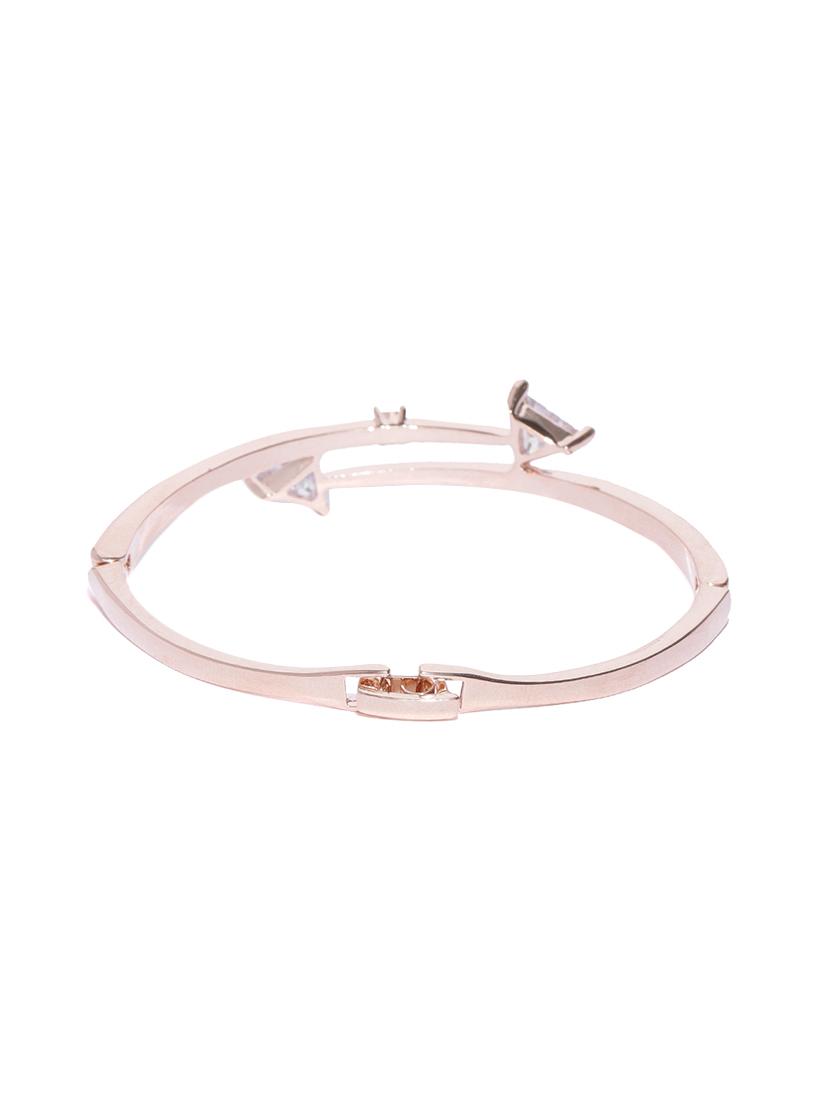 gold metal bangle bracelet - 15933190 - Zoom Image - 2