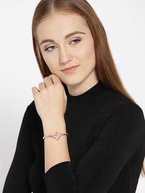 gold metal bangle bracelet - 15933192 - Standard Image - 3