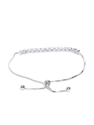 silver metal bangle bracelet - 15933198 - Standard Image - 2