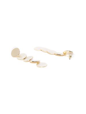 gold brass drop earring - 15933203 - Standard Image - 2