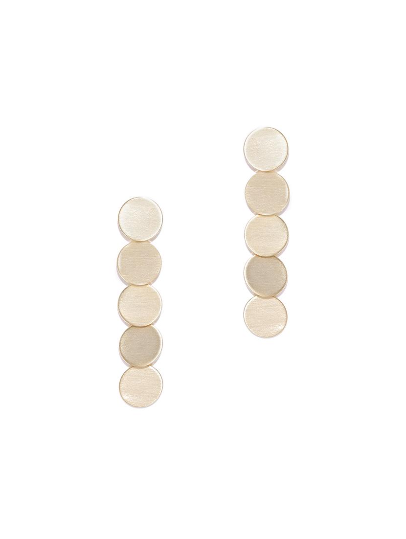 gold brass drop earring - 15933203 - Zoom Image - 1