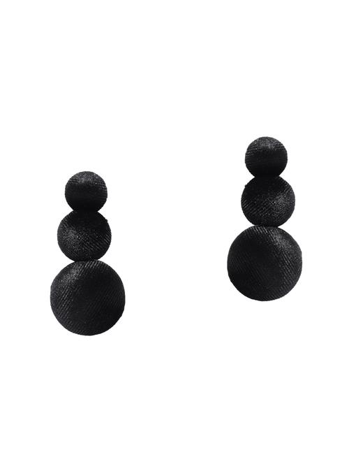 black brass drop earring - 15933233 - Standard Image - 1