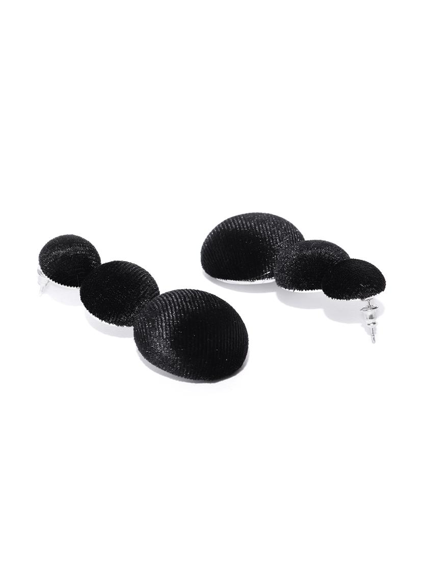 black brass drop earring - 15933233 - Zoom Image - 2