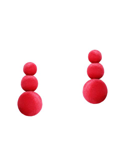 red brass drop earring - 15933234 - Standard Image - 1