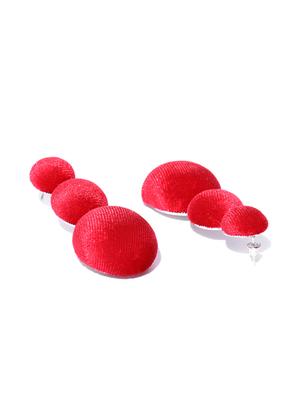 red brass drop earring - 15933234 - Standard Image - 2