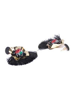 black brass drop earring - 15933244 - Standard Image - 2