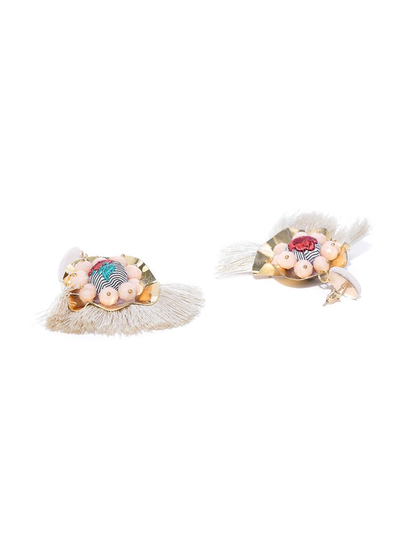 multi colored brass drop earring - 15933245 - Zoom Image - 2