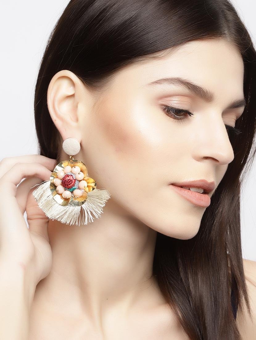 multi colored brass drop earring - 15933245 - Zoom Image - 3