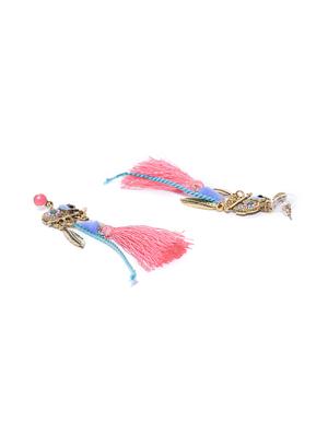 pink drop earring - 15933263 - Standard Image - 2