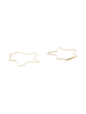 gold brass hoop earring - 15933271 - Standard Image - 2