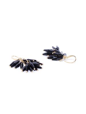 black brass drop earring - 15933276 - Standard Image - 2