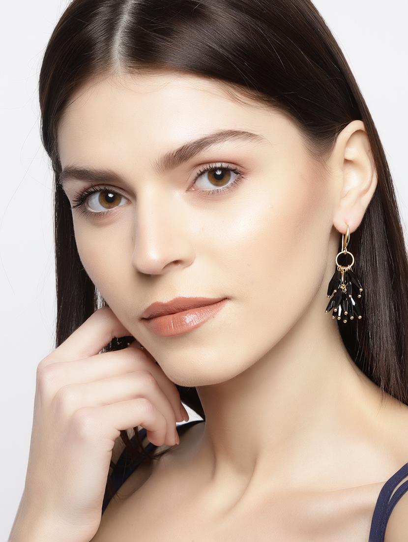 black brass drop earring - 15933276 - Zoom Image - 3