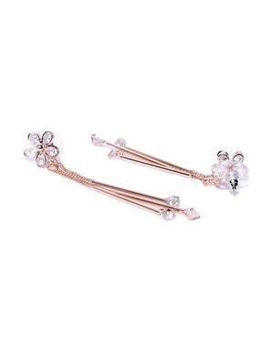gold drop earring - 15933288 - Standard Image - 2