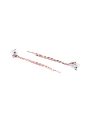 gold brass drop earring - 15933292 - Standard Image - 2