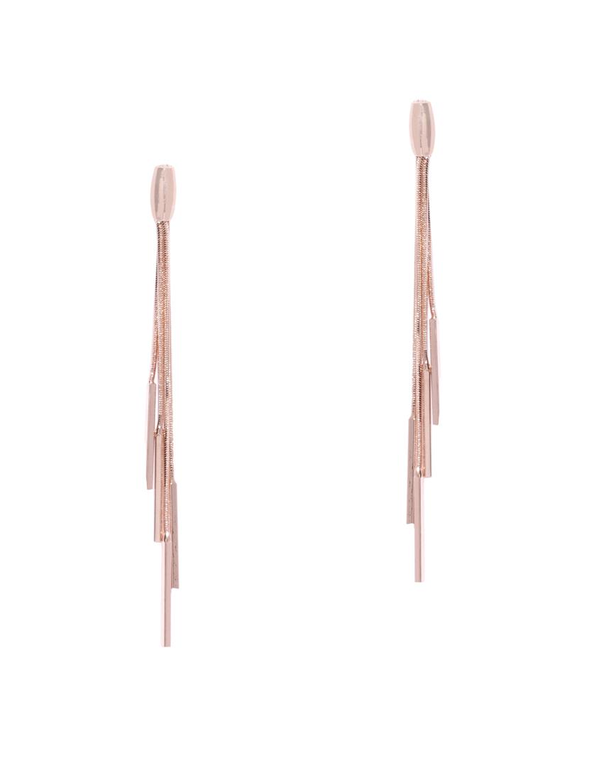 gold brass drop earring - 15933292 - Zoom Image - 1