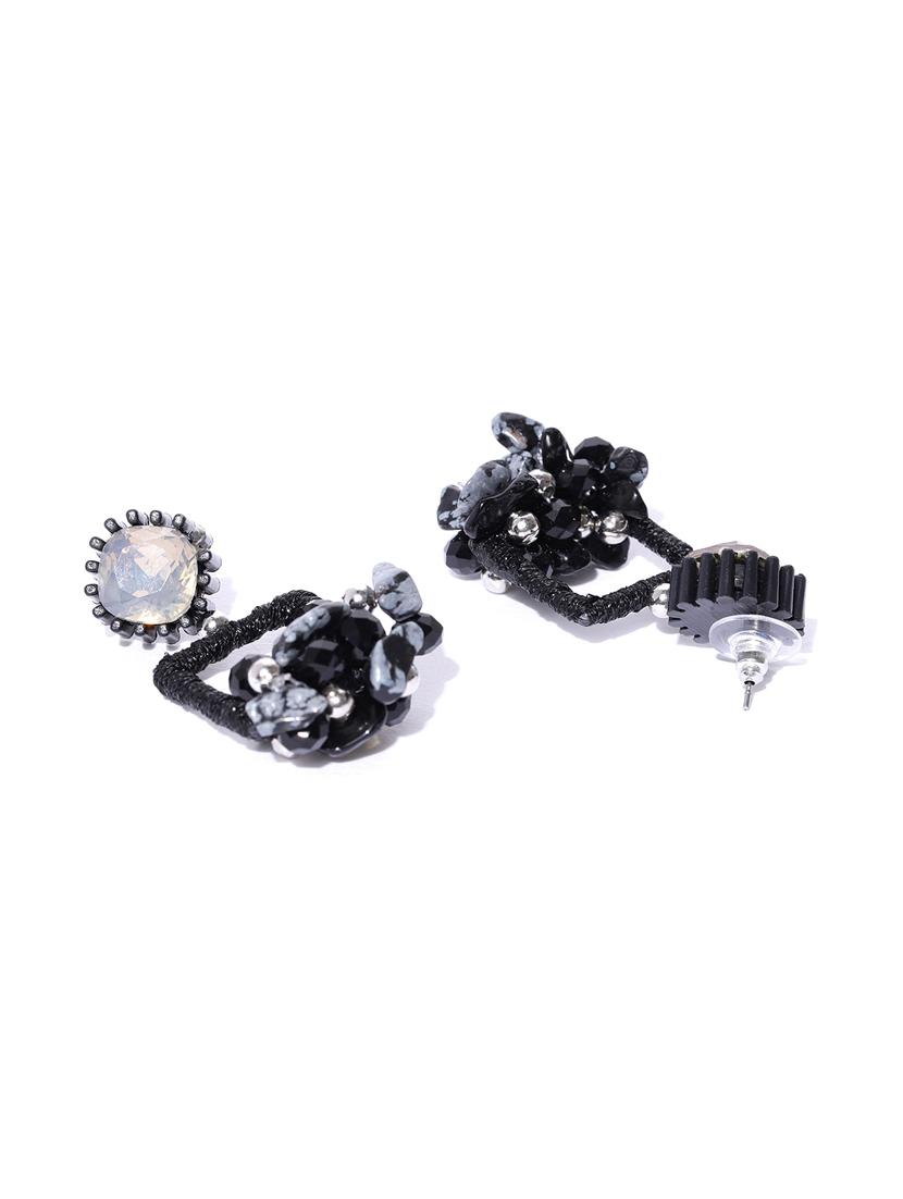 black drop earring - 15933317 - Zoom Image - 2