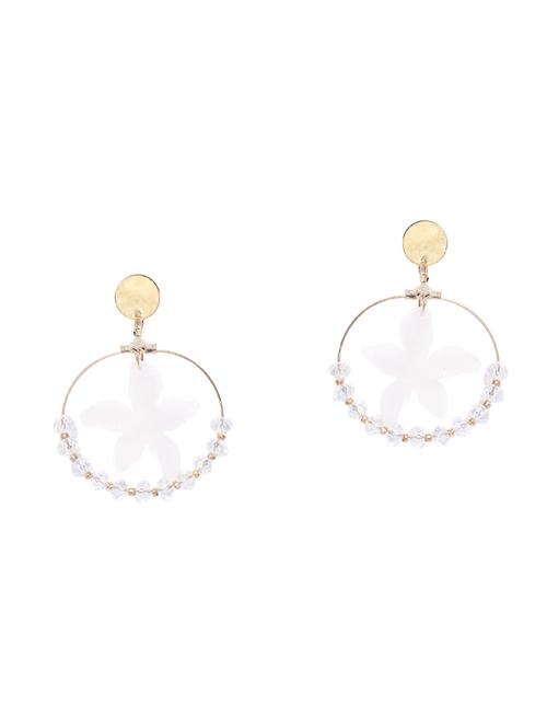 white drop earring - 15933327 - Standard Image - 1