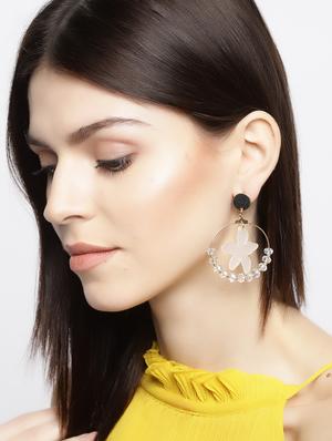 white drop earring - 15933327 - Standard Image - 3