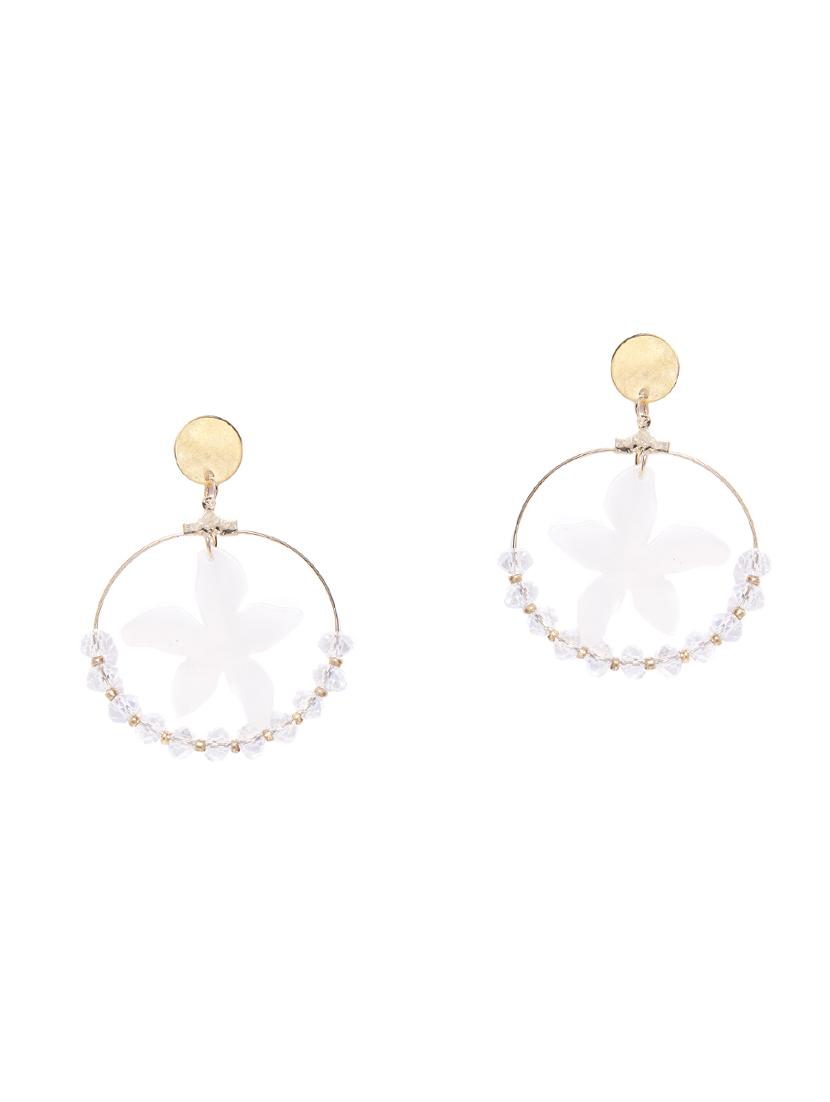 white drop earring - 15933327 - Zoom Image - 1