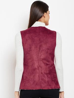 toweling detail pocket patch waist coat - 15933469 - Standard Image - 3