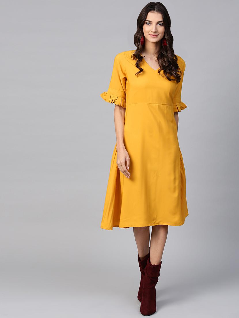ruffle detail a-line dress - 15933508 - Zoom Image - 1