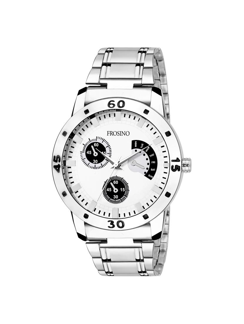 frosino silver dial analogue watch - 15933763 - Zoom Image - 1