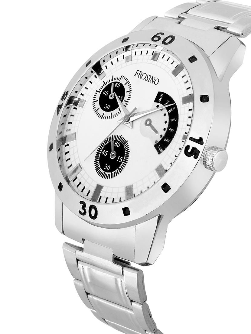 frosino silver dial analogue watch - 15933763 - Zoom Image - 2