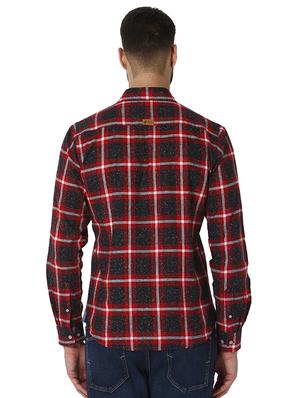 red checkered casual shirt - 15934214 - Standard Image - 3