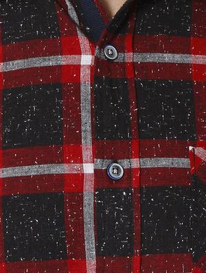 red checkered casual shirt - 15934214 - Standard Image - 5